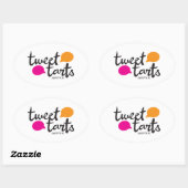 Tweet Tarts Ovale Sticker (Vel)
