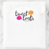 Tweet Tarts Ovale Sticker (Tas)