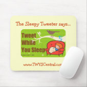 Tweet terwijl je slaapt in Mousepad Muismat (Met muis)