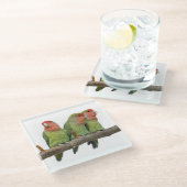 Tweet Trio Glas Onderzetter (Schuin)