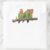 Tweet Trio-Sticker Ovale Sticker (Tas)