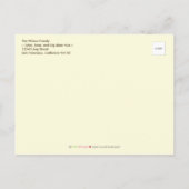 Tweet Tweet Baby Aankondiging Briefkaart (sinaasap (Achterkant)