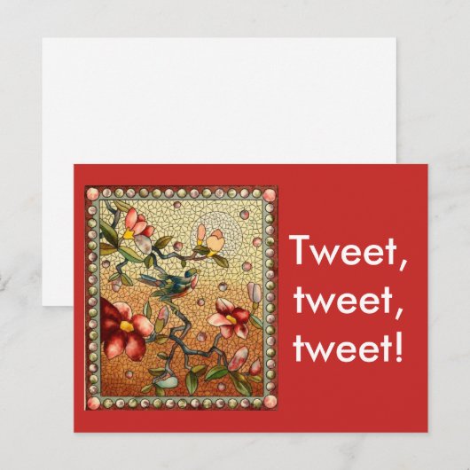 Tweet Tweet Briefkaart (Voorkant / Achterkant)