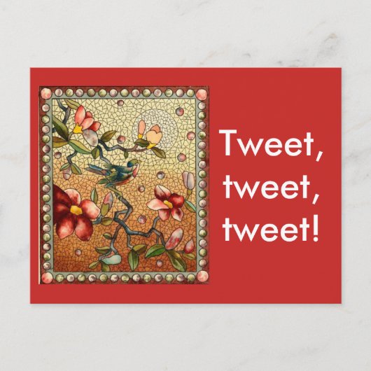 Tweet Tweet Briefkaart (Voorkant)