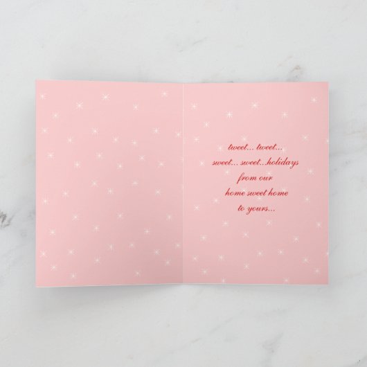 Tweet Tweet Cute Birds Swirl Tree Sweet Feestdagen (Binnen)