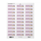 Tweet! Tweet! Retouradreslabels (lavendel) Etiket (Full Sheet)