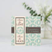 Tweet Tweet Twins Square Kaart (Staand voorkant)