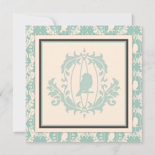 Tweet Tweet Twins Square Kaart (Achterkant)