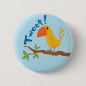 Tweet Vogel Button (Voorkant)
