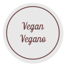 Tweetaalig Lichtgrijs Vegan (Vegano) Eenvoudig