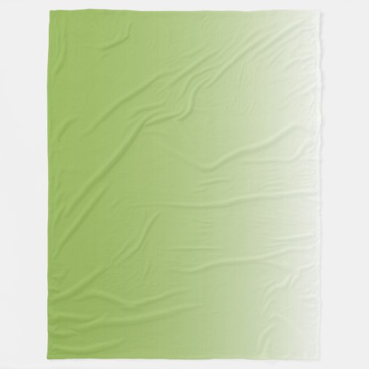 Tweetaangradiënt ombre groen fleece deken (Voorkant)