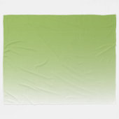 Tweetaangradiënt ombre groen fleece deken (Voorkant (Horizontaal))