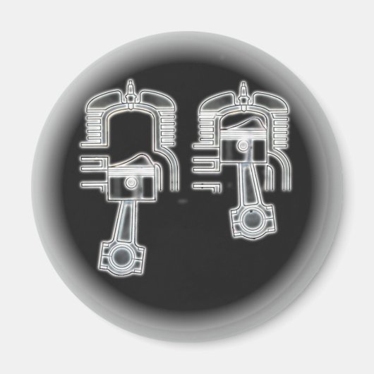 tweetaktmotor magneet (Voorkant)