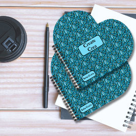 Tweetalig Blauw bladeren Creëer Crea Spaans Spiraa Notitieboek