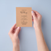 Tweetalig budget Spaans BODA Engelse bruiloft Flyer (Hand)