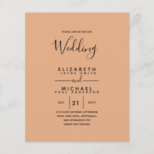 Tweetalig budget Spaans BODA Engelse bruiloft Flyer