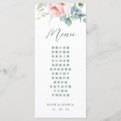 Tweetalig Chinees-Engels huwelijksmenu Menu (Voorkant)