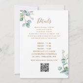 Tweetalig Chinees Eucalyptus Traditioneel Kaart (Achterkant)