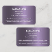 Tweetalig Engels Spaans Visitekaartje (Voorkant / Achterkant)