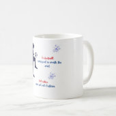 Tweetalig Football ontwerp Koffiemok (Voorkant rechts)