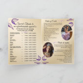 Tweetalig Quinceañera Order of Events Programma (Binnen)