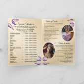 Tweetalig Quinceañera Order of Events Programma (Binnen)