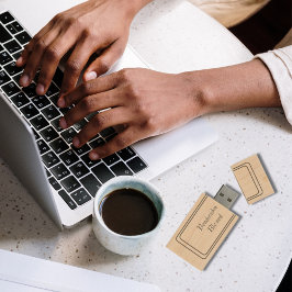 Tweetalig Spaans Bendecidos Gezegend Houten USB Stick