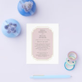 Tweetalig Spaans Boda Budget Bruiloft Flyer (Enkel)