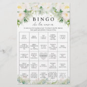Tweetalig Spaans Engels Vrijgezellenfeest Bingo Sp Flyer (Voorkant)