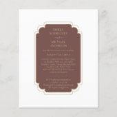 Tweetalig Spaans Huwelijk Boda Budget Bruiloft Flyer (Voorkant)