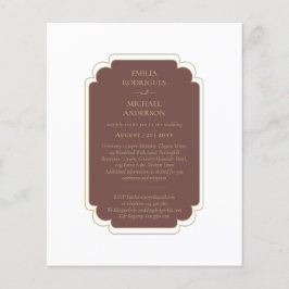 Tweetalig Spaans Huwelijk Boda Budget Bruiloft Flyer