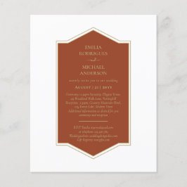 Tweetalig Spaans Huwelijk Boda Budget Bruiloft Flyer