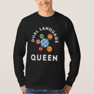 Tweetalig Team Tweetalige Leraar Schoolleider T-shirt