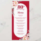 Tweetalig Vietnamees Engels Pioenenverjaardagsmenu Menu (Voorkant)