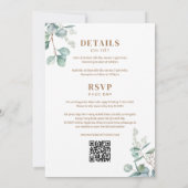 Tweetalig Vietnamees eucalyptus lied mijn bruiloft Kaart (Achterkant)