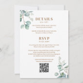 Tweetalig Vietnamees eucalyptus lied mijn bruiloft Kaart (Achterkant)