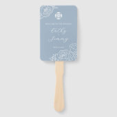 Tweetalig Vietnamees huwelijksprogramma en dank u Handwaaier (Voorkant)