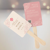 Tweetalig Vietnamees huwelijksprogramma en dank u Handwaaier