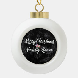 Tweetalig Welsh Amerikaans Ornament
