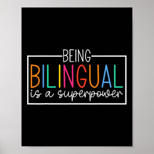 Tweetalig Zijn Is Een Superkracht Ck Naar School G Poster