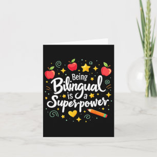 Tweetalig zijn is een superkracht Terug naar schoo Kaart