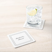 Tweetalig Zwart & Wit Spaans Bendecido Gezegend Kartonnen Onderzetters (Insitu)