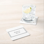 Tweetalig Zwart & Wit Spaans Bendecido Gezegend Kartonnen Onderzetters (Insitu)