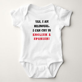 Tweetalige Baby, Grappig Baby Gift, Één stuk, Romper