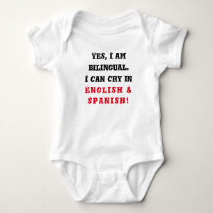 Tweetalige Baby, Grappig Baby Gift, Één stuk, Romper