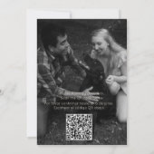 Tweetalige Bourgondische bruiloft uitnodiging (Achterkant)