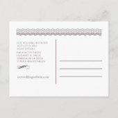 Tweetalige bruiloft Save the Date Briefkaart (Achterkant)