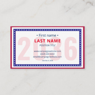 Tweetalige campagne Contact Info Voter Outreach Visitekaartje