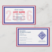 Tweetalige campagne Contactgegevens voor het berei Visitekaartje (Voorkant / Achterkant)