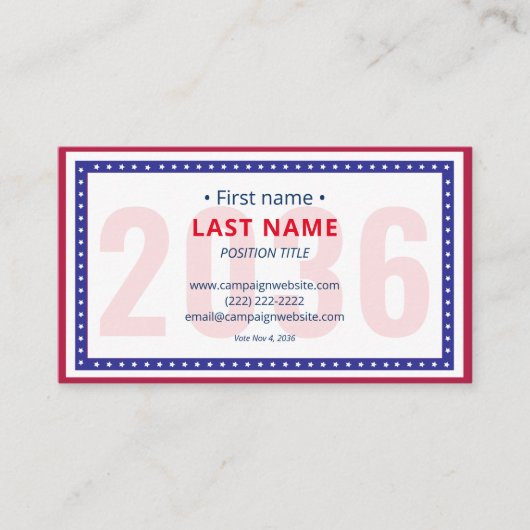 Tweetalige campagne Contactgegevens voor het berei Visitekaartje (Voorkant)